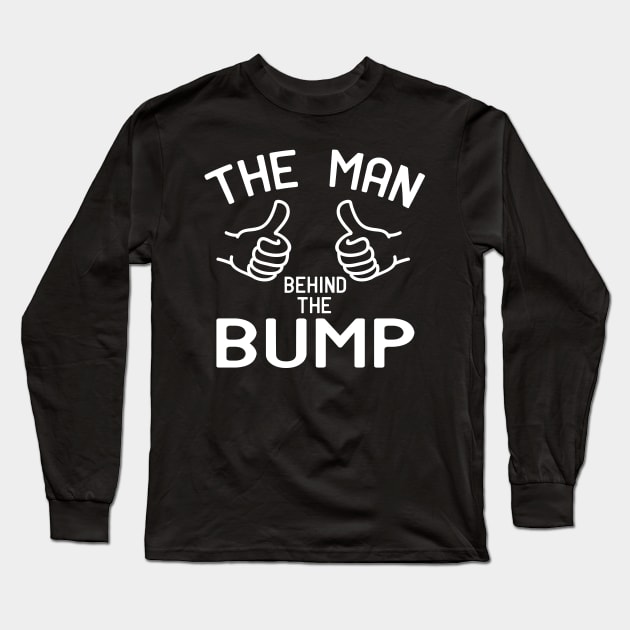 The Man Behind The Bump Long Sleeve T-Shirt by Mr.Speak